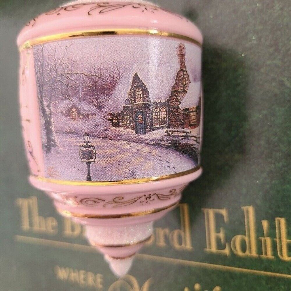 Thomas Kinkade Bradford Heirloom Christmas Ornament Olde Porterfield Gift Shop